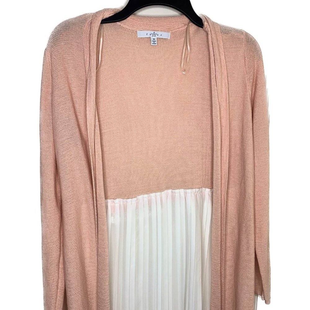 Pink and white sweater